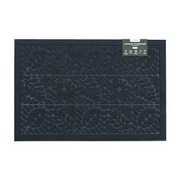 Килимок придверний Eco Fabric Листя без кромки синій 40 х 60 см (4060-009)