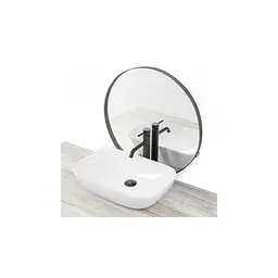 Умивальник Rea Claudia 34x51 white (REA-U6644) - мініатюра 3