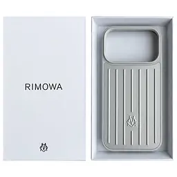 Чохол TPU+Metal Rimowa Style (AAA) для Apple iPhone 17 Pro / 18 Pro (6.3") Silver - мініатюра 3
