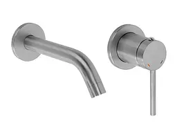 Смеситель для умывальника Rea Clif + BOX скрытого монтажа nickel brushed REA-B5840