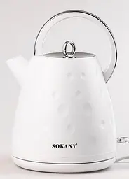 Електрочайник Sokany SK-1033 технологічний безшумний 1850 Вт 1,7 л Білий  - мініатюра 5