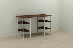 Комп'ютерний стіл Ferrum-decor Карен 75x120x60 білий ДСП Венге 16мм (FRD-105831)