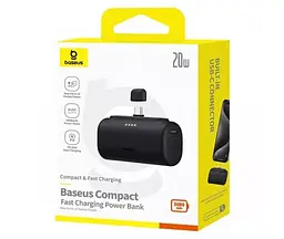 Магнітний бездротовий павер банк Baseus Compact Power Bank Type-C Edition 5000mAh 20W чорний P10068306113-00 - мініатюра 6