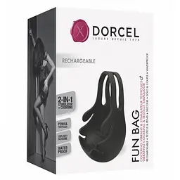 Ерекційне кільце з вібрацією і стимуляцією мошонки Dorcel FUN BAG, перезаряджуване - мініатюра 8