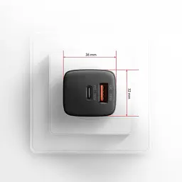 Зарядний пристрій AXAGON 1xUSB QC3.0 + 1xUSB-C PD20W black (ACU-PQ20) - мініатюра 9