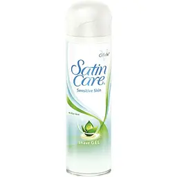 Гель для гоління для жінок Gillette Satin Care Sensitive для чутливої шкіри, 200 мл