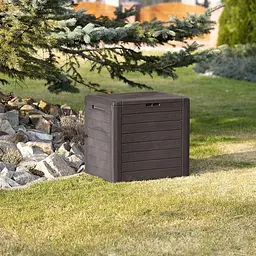 Ящик для зовнішнього зберігання Prosperplast WOODEBOX 140 л, коричневий - мініатюра 4