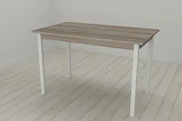 Стіл кухонний Ferrum-decor Маріо 75x120x60 Білий ДСП Сонома Трюфель 16мм (FRD-106321) - мініатюра 2