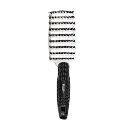 Щітка для волосся масажна продувнаяSalon Professional з ворсом вигнута 0076B