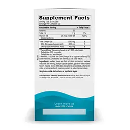 Омега-3 риб'ячий жир Nordic Naturals Ultimate Omega-D3 для серця, мозку та зору 120 софтгелів - мініатюра 2