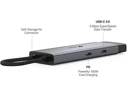 Мультипортовий адаптер TP-LINK UH5020C Grey - мініатюра 2