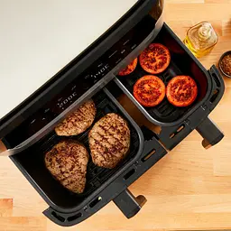 Мультипіч Tefal на 2 чаші Dual Easy Fry & Grill Air Fryer 2700Вт сенсорне керування 8 програм гриль пластик нержавіюча сталь - мініатюра 6