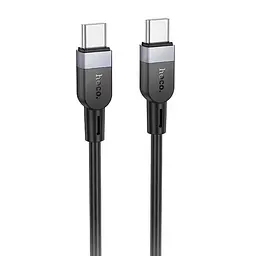 Дата кабель Hoco X109 Energy silicone Type-C to Type-C 60W (1m) Black