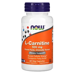Карнітин L-Carnitine 500мг - 60 вег.капсул