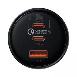 АЗУ Baseus Qualcomm Quick Charge 5 Technology Multi-Port Fast 100W USB+2Type-C+Cable Type-C TZCCZM-0G Black - мініатюра 4