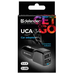 Зарядний пристрій Defender UCA-34 2xUSB, 5V / 3.4A (83834) - миниатюра 5