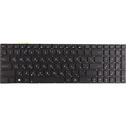 Клавіатура для ноутбука ASUS N550 Series чорна, без фрейму, підсвітка (KB315406)