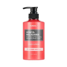 Лосьйон для тіла Амбра Ваніль Honey & Macadamia Pure Body Lotion Amber Vanilla Kundal 500 мл