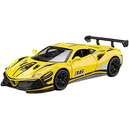 Колекційна металева модель автомобіля АвтоЕксперт Ferrari 488 Challenge EVO з інерцією, світлом та звуком 1:32