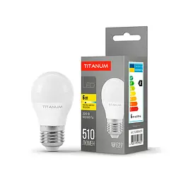LED-лампа Titanum G45 6W E27 3000K (25681-000)