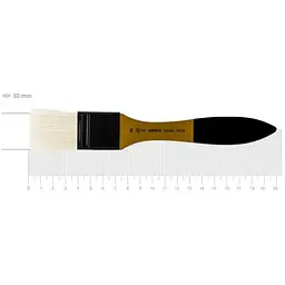 Пензель щетина флейц AMBER 2306 №30 коротка ручка Rosa