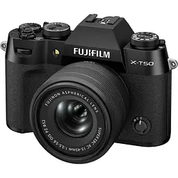 Бездзеркальний фотоапарат Fujifilm X-T50 Kit XC 15-45mm f/3.5-5.6 OIS PZ Black (16828741) [172733] - мініатюра 3