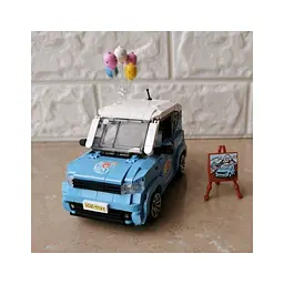 Конструктор LOZ mini Автомобіль MINI блакитний (1131) - мініатюра 5