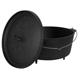 Казан з кришкою Bo-Camp Dutch Oven Cast Iron 31 cm / 7.1 L Black (2122415) - мініатюра 2