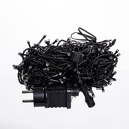 Гірлянда Нитка вулична GarlandoPro 30 м 300 LED чорний дріт Синій CF300L30MBBL - мініатюра 3