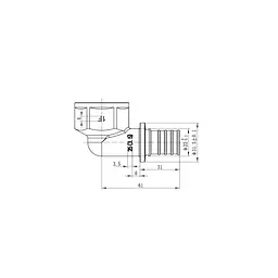 Кутник перехідний з ВР Koer Ka.L10F-25 - 25(3.5mm) x 1"F KR4879 - мініатюра 4