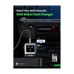 Зарядний пристрій Ugreen 1xUSB + 2xUSB-C 65W GaN CD361 gray (25685B) - мініатюра 10