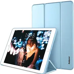 Чохол-книжка BeCover Tri Fold Soft TPU Silicone для Apple iPad 9.7 2017/2018 A1822/A1823/A1893/A1954 Light Blue (708512) - мініатюра 2