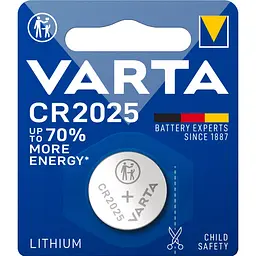Батарейка Varta CR2025 літієва 3V (3054)