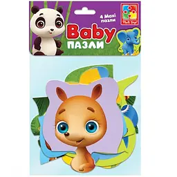 Бебі максі пазли Vladi Toys Малюк зможе Зоопарк 12 елементів (VT1722-18) - мініатюра 2