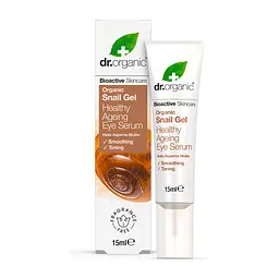Сироватка для шкіри навколо очей з муцином равлика Dr.Organic 15 мл