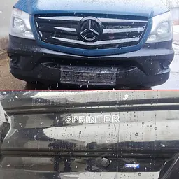 Зимова накладка на решітку радіатора Merсedes Sprinter 2014-2018 Глянець (VoronGlass) - мініатюра 5