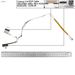 Шлейф матриці для Dell Vostro 5415 Inspiron 5410 5418 series, (eDP 30pin, 450.0N601.0002, 0CH8M0)
