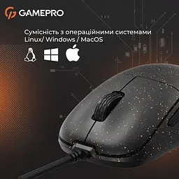 Миша GamePro ігрова чорна (GM690D) - мініатюра 6
