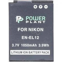 Акумулятор до фото/відео PowerPlant Nikon EN-EL12 (DV00DV1242) - мініатюра 1