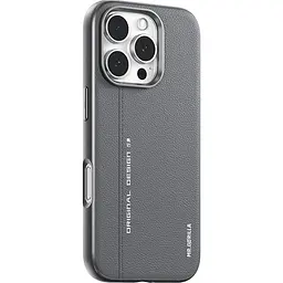 Чохол Blueo Leather with MagSafe для Apple iPhone 16 Pro Max Grey (B52-I16PMGRY) [115148]