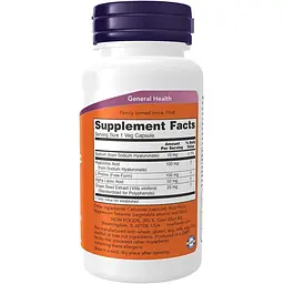 Гіалуронова кислота Now Foods 100 мг 60 гелевих капсул - мініатюра 2