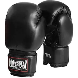 Рукавиці боксерські PowerPlay PP 3004 Black - 12 унцій