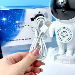 Музичний нічник-проектор зоряного неба Астронавт Star Bluetooth пультом 8 режимів 6638 - мініатюра 6