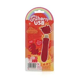 Вібратор-єдиноріжка Unihorn USB Bullet - Blaze Diablo віброкуля, USB-зарядка, 10 режимів - мініатюра 5