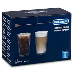 Набір склянок DeLonghi DLSC319 Drinks 490 мл 2шт. (AS00001404) - мініатюра 4