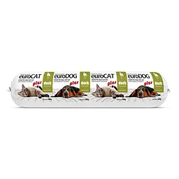 Вологий корм EuroDog/EuroCat Salami PLUS Duck для собак і котів салямі з качкою 1 кг