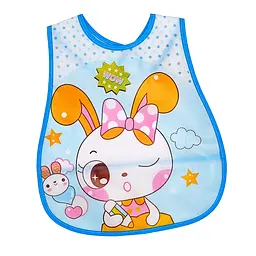Слинявчик клейончастий "Bunny Wow" Mega Zayka MGZ-0605-16 на липучці