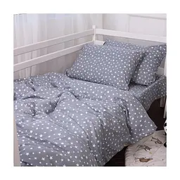 Постільна білизна MirSon 012 Grey Stars Фланель 175х210 Двоспальний (2200009653124) - мініатюра 5