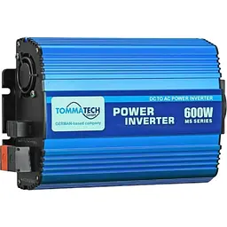 Инвертор напряжения TommaTech MS600, 12V/220V, 600Вт, approximated, 1 розетка, USB, клемы