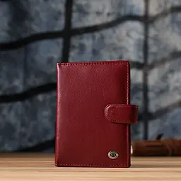 Стильна обкладинка на документи для жінок з натуральної шкіри ST Leather 23117 бордова - мініатюра 9